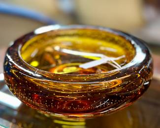 Vintage Bullicante Murano Glass Bowl, the second one