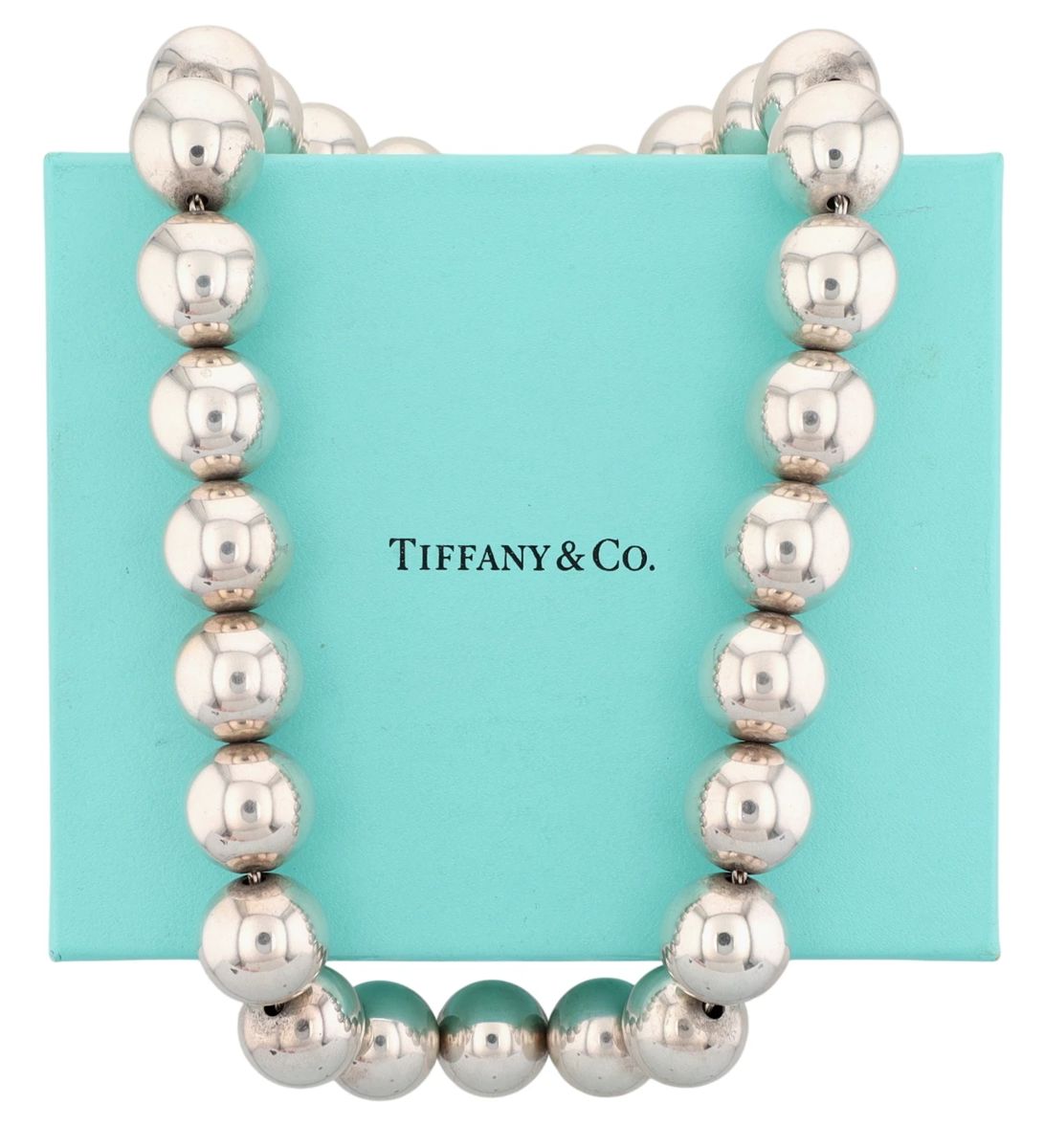 Tiffany & Co. Sterling HardWear Ball Necklace, 16mm