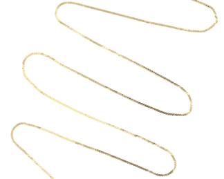 14K Gold Serpentine Chain Necklace