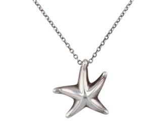 Tiffany & Co. Elsa Peretti Sterling Starfish Necklace