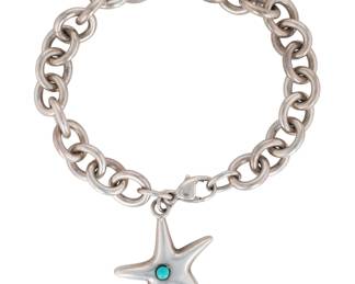Tiffany & Co. Sterling Turquoise Starfish Bracelet