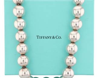 Tiffany & Co. Sterling HardWear Ball Necklace, 16mm