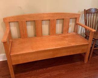 *	#63	Bench with storage 51"L	 $60.00