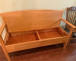 *	#63	Bench with storage 51"L	 $60.00