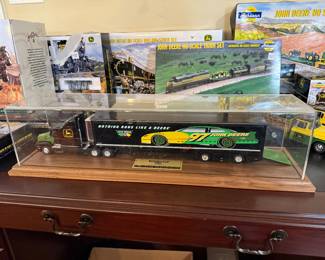 *	#30	John Deere 1997 Team Transporter with case	 $50.00