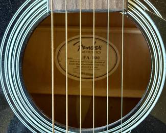 *	#69	Fender guitar with case FA100	 $100.00