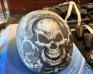 #89	Daytona Motorcycle Skull Helmet	 $50.00