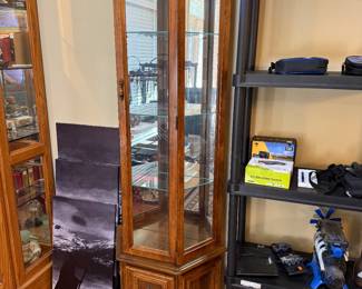 #3	Lighted Curio Cabinet 71x18x9	 $80.00