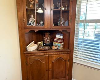 #22	Maple corner cabinet 37x73	 $80.00