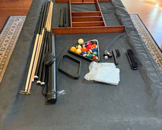 #11	Kincaid Slate Pool Table with accessories 50x88	 $225.00