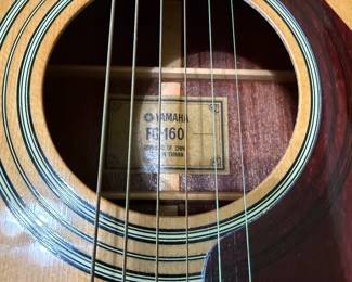 *	#67	Yamaha acoustic guitar with case #FG-160	 $125.00