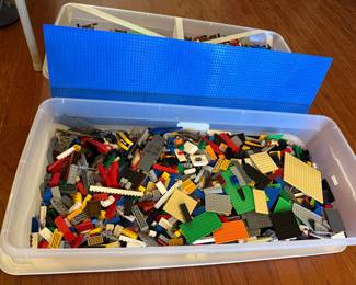 #97	Large bin Legos w/mini figures	 $75.00