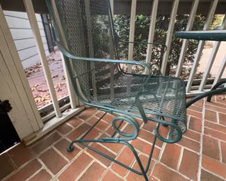 Four rocking!! Outdoor vintage  chairs in excellent condition