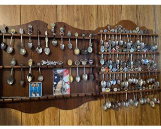 Souvenir spoon collections silver/stainless