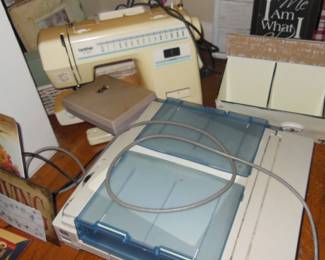 sewing machine and printer