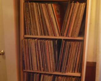 vinyl records and 45s