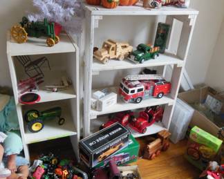 toy trucks like new including collectibles in blister packs