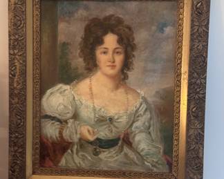 Antique portrait painting