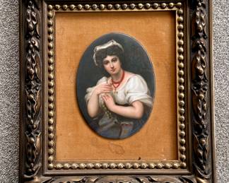 KPM porcelain portrait plaque