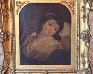 Antique portrait painting.