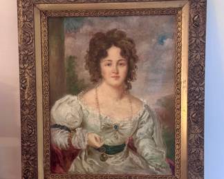 Antique portrait painting