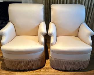 Upholstered designer club chairs