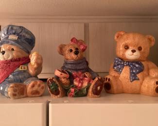 Teddy bear cookie jars