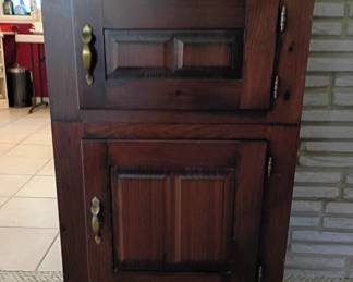 Nice solid wood cabinet with a secret hiding place for valuables