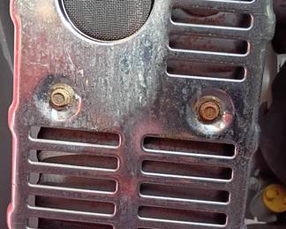 No discoloration from the heat of the exhaust tells me that if it was ever run it never got to normal operating temperature.