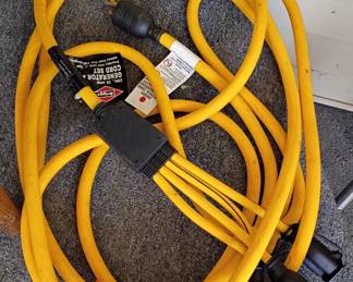 This Briggs and Stratton cord has never been used. $65.00 in stores but if you buy the generator for $200 this pigtail comes with it no extra charge.