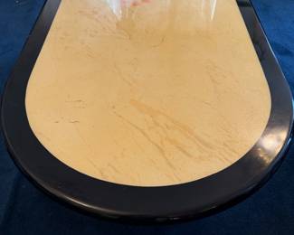 Nice oval shaped wood lacquer finish