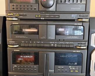 Fisher working dual cassette w cd and tuner
