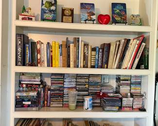 Great selection of books and cd’s and cassettes