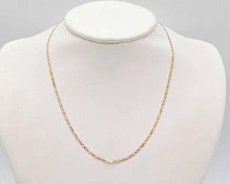 812  10k Gold Necklace, 1.2g 