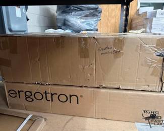 2524  2 Ergotron Vertical Lifts 
