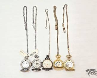 1150  5 Pocket Watches 