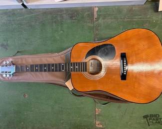 6098  Goya Dreadnought Acoustic Guitar with Taylor Carrying Case 