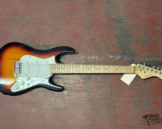 6128  California Strat Style Sunburst Electric Guitar