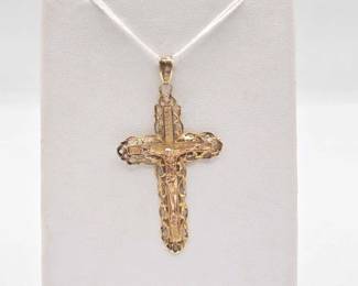 718  14k Gold Cross, 2.9g