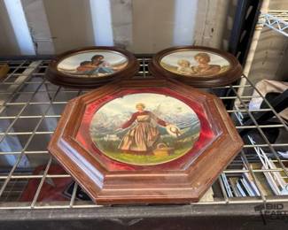 4078  3 Framed Pictures 