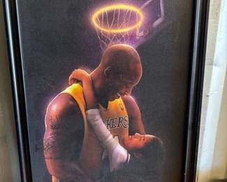 4068  Kobe Bryant and Framed Picture 