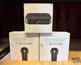 6058  2 Google Chromecast and 1 Apple TV 