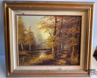 4074  Framed Painting 