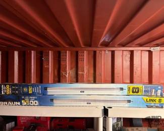 6510  2 NEW Braun 4 LED Linkable Shop Lights 