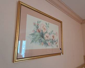 ONE OF NUMEROUS FRAMED ART PIECES