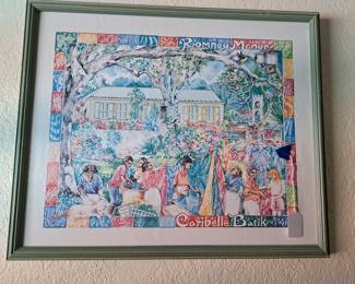 INTERESTING FRAMED BATIK PRINT