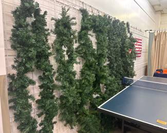 Lots of garland - many lighted!