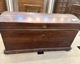 VERY vintage antique trunk! Heavy!