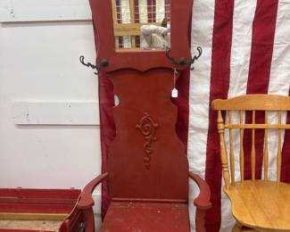 vintage hall tree