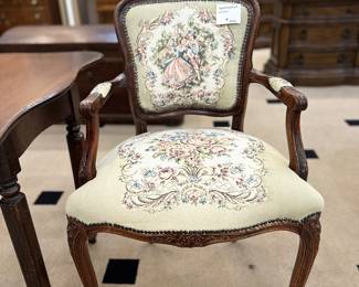 Needlepoint chair in excellent condition